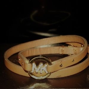 Michael Kors Double Wrap Leather Bracelet